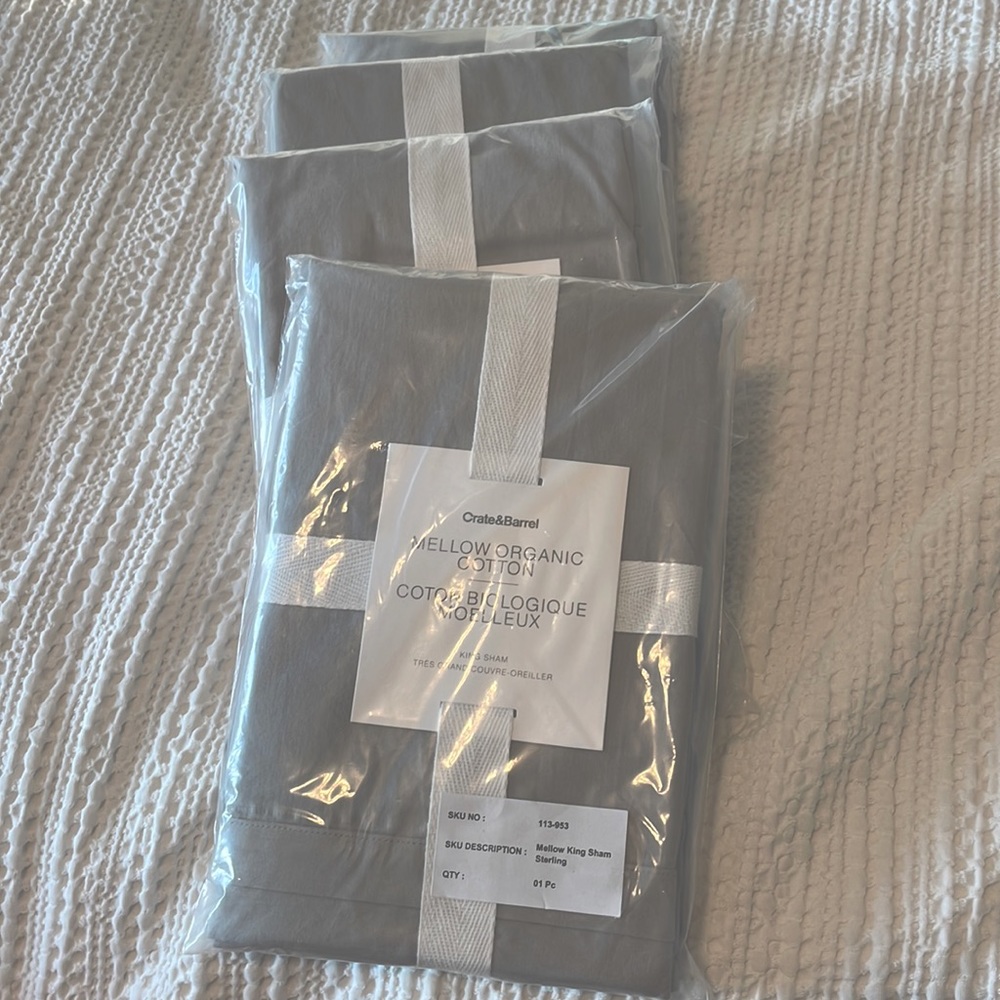 Crate & Barrel Pillow Shams